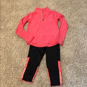 Old Navy Girls Quarter-Zip and Capris